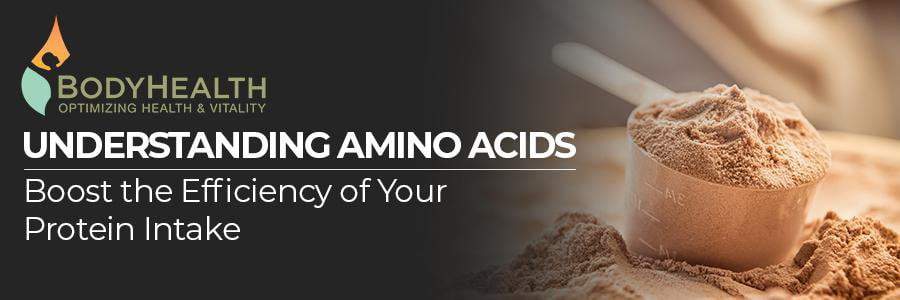 A scoop of PerfectAmino Powder to help understanding amino acids: Boost the efficiency of your protein intake