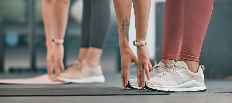 Person Stretching and touching their toes