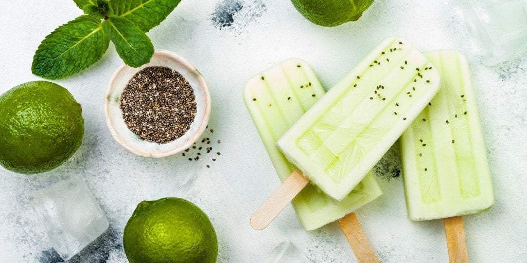 Lime In The Coconut Chia Protein Popsicle