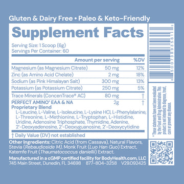 Perfect Amino Electrolytes NSF Certified for Sport