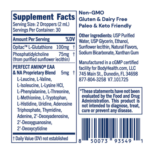 ph338 glutathione Liposomal Glutathione (Lemon Mint) | BodyHealth®