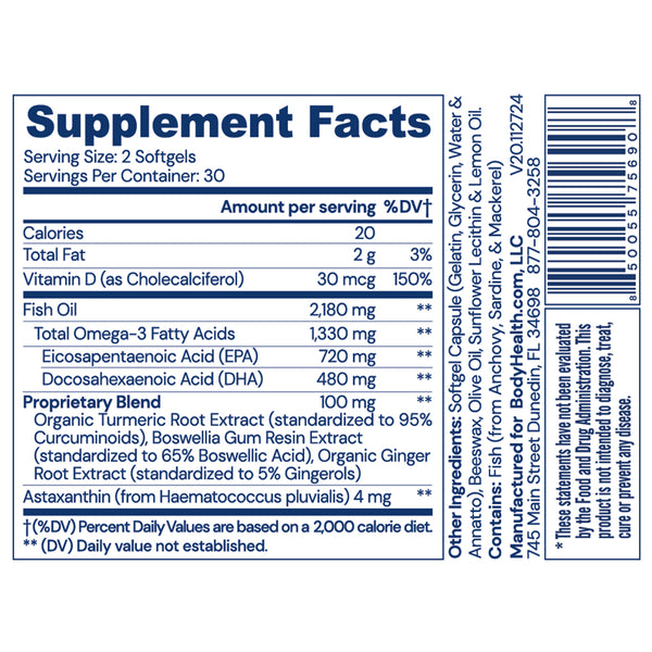 Omega 3 EPA/DHA Fish Oil Fatty Acids Capsules - BodyHealth.com LLC Omega 3 EPA/DHA Fish Oil Fatty Acids Capsules - BodyHealth.com LLC