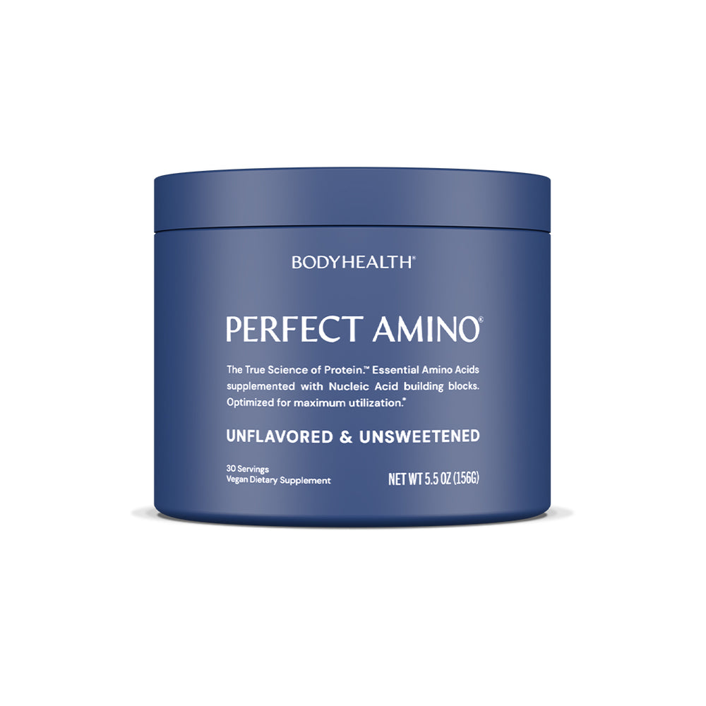 BodyHealth PerfectAmino unflavored unsweetened container