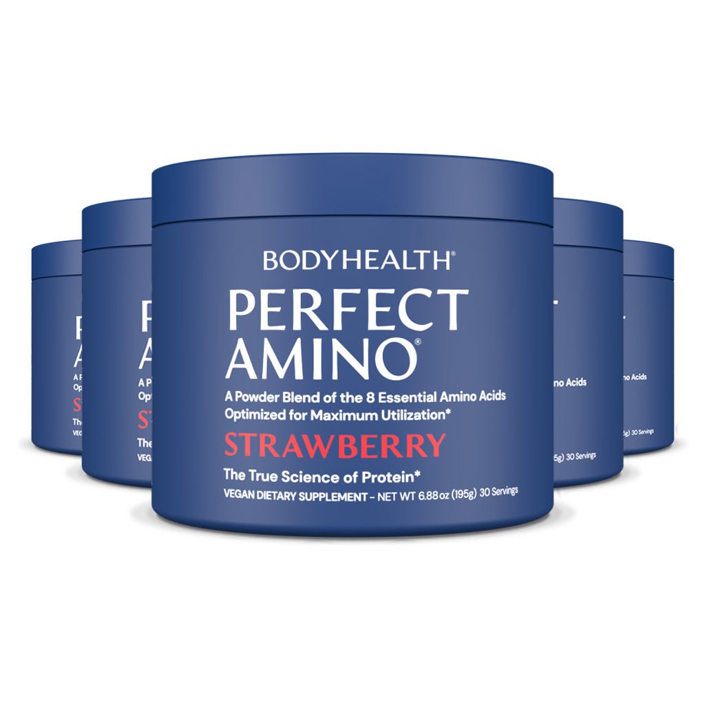 Perfect Amino Powder Strawberry 30 - Restock (6 Pack) | BodyHealth.com LLC