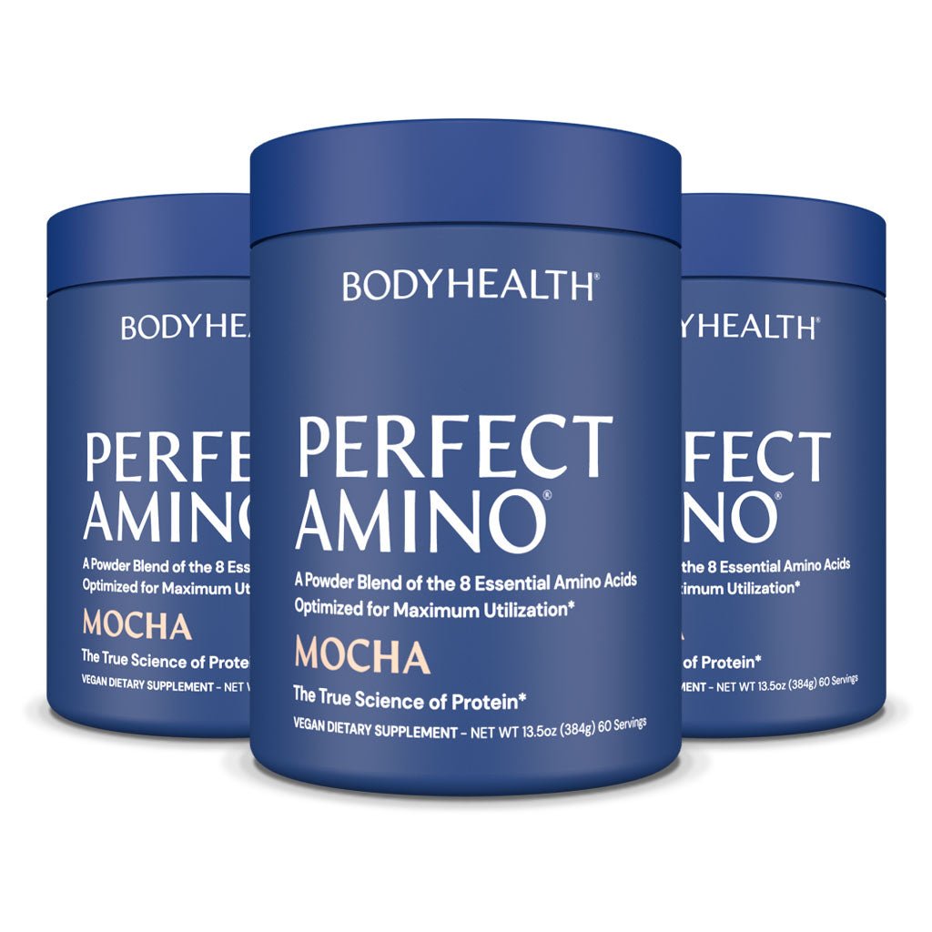 Perfect Amino Powder Mocha 60 - Restock (3-Pack) | BodyHealth.com LLC
