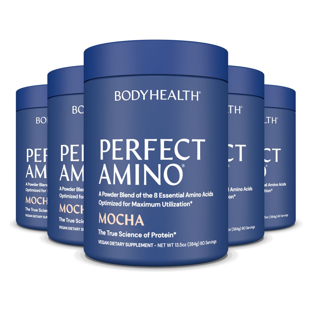 Perfect Amino Powder Mocha 60 - Restock (6-Pack) | BodyHealth.com LLC